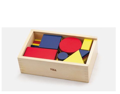 Drewniane Klocki Dienesa Figury geometryczne Viga Toys Montessori Drewniane Klocki Dienesa Figury geometryczne Viga Toys Montessori