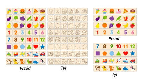 VIGA Drewniany Edukacyjny Sorter Gra Zwierzątka Owoce Warzywa Montessori VIGA Drewniany Edukacyjny Sorter Gra Zwierzątka Owoce Warzywa Montessori