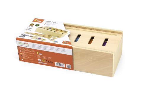 VIGA Drewniany Edukacyjny Sorter Gra Zwierzątka Owoce Warzywa Montessori VIGA Drewniany Edukacyjny Sorter Gra Zwierzątka Owoce Warzywa Montessori