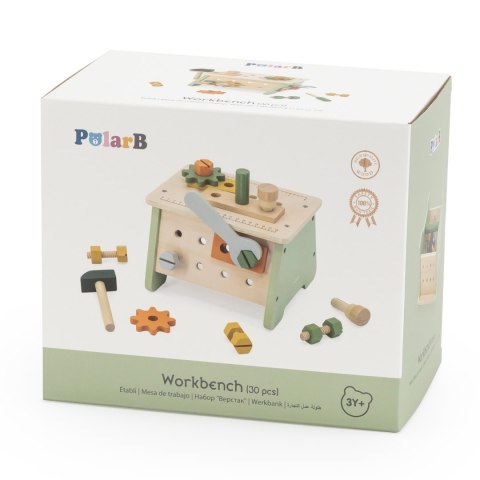 VIGA PolarB Mini Warsztat 2w1 Skrzynka z Narzędziami Zestaw Drewniany VIGA PolarB Mini Warsztat 2w1 Skrzynka z Narzędziami Zestaw Drewniany