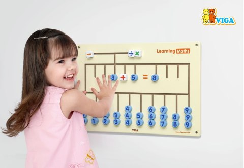 VIGA Tablica Sensoryczna do nauki liczenia Certyfikat FSC Montessori VIGA Tablica Sensoryczna do nauki liczenia Certyfikat FSC Montessori