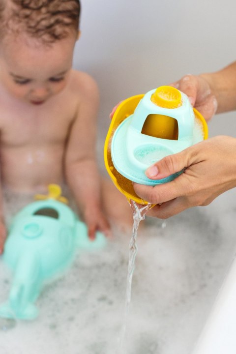 Mój pierwszy statek 2 w 1 pomarańczowy zabawka dla dzieci Le Jouet Simple