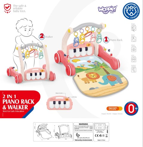 WOOPIE BABY Mata z Pałąkiem Pchacz 2w1 Pianinko WOOPIE BABY Mata z Pałąkiem Pchacz 2w1 Pianinko