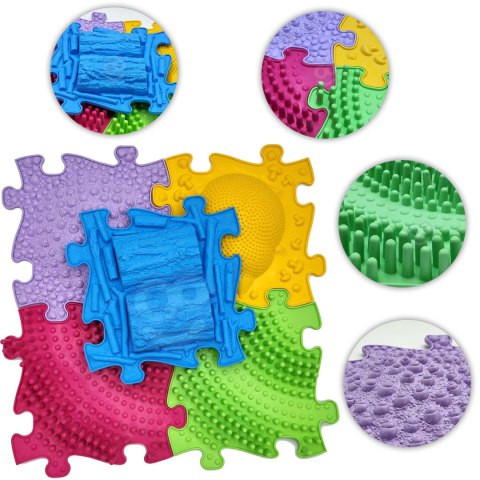 WOOPIE Mata Sensoryczna Ortopedyczna Puzzle 5 el. WOOPIE Mata Sensoryczna Ortopedyczna Puzzle 5 el.