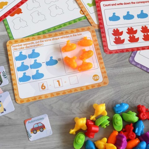 WOOPIE Zestaw Edukacyjny Nauka Liczenia Montessori Sorter Kolorów 2szt WOOPIE Zestaw Edukacyjny Nauka Liczenia Montessori Sorter Kolorów 2szt