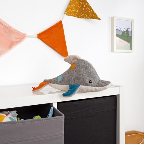 Pierwsza przytulanka Delfin patchwork maskotka zabawka dla dzieci sigikid Pierwsza przytulanka Delfin patchwork maskotka zabawka dla dzieci sigikid