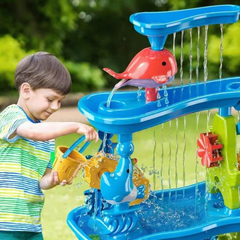 WOOPIE Ogromny Aquapark Stolik Wodny 6w1 Piaskownica Wodospad Tor Wodny 6-poziomowy Modułowy WOOPIE Ogromny Aquapark Stolik Wodny 6w1 Piaskownica Wodospad Tor Wodny 6-poziomowy Modułowy