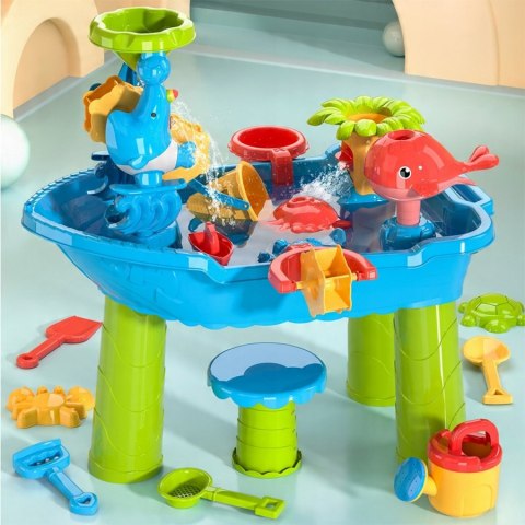 WOOPIE Stolik Wodny Statek Piracki z Krzesełkiem 17 akc.