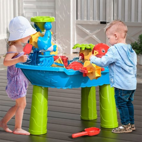 WOOPIE Stolik Wodny Statek Piracki z Krzesełkiem 17 akc.