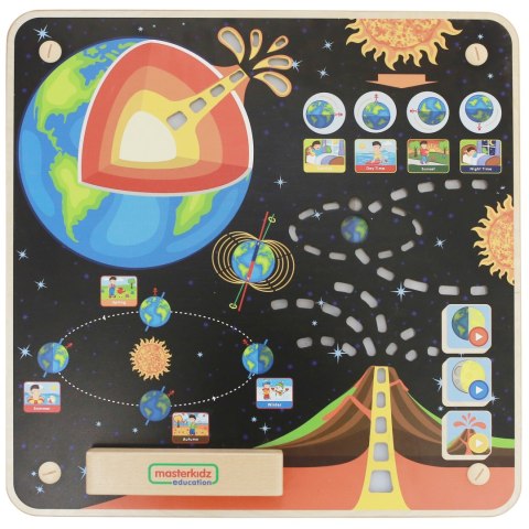 MASTERKIDZ Tablica Edukacyjna Ziemia Montessori MASTERKIDZ Tablica Edukacyjna Ziemia Montessori