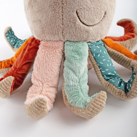 Pierwsza przytulanka Ośmiornica patchwork maskotka zabawka dzieci sigikid