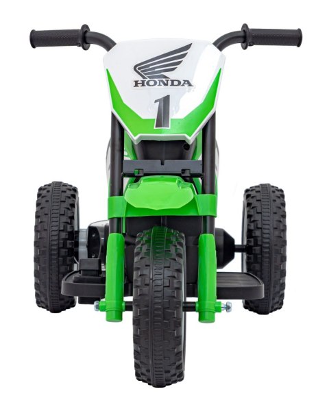 Motorek Cross Honda CRF 450R na akumulator dla dzieci Zielony + 3 Koła + Gumowy Bieżnik + Klakson Motorek Cross Honda CRF 450R na akumulator dla dzieci Zielony + 3 Koła + Gumowy Bieżnik + Klakson