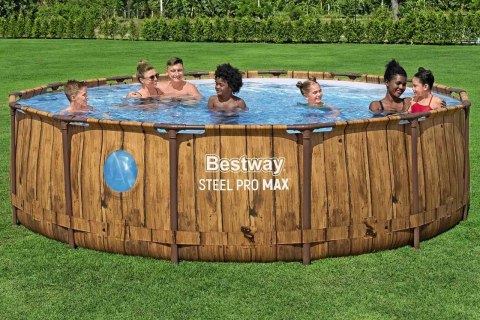 Basen Stelażowy 14FT 427x107cm Steel PRO MAX BESTWAY