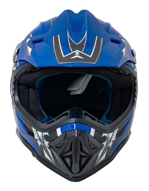 Kask Motocyklowy Enduro Niebieski L Kask Motocyklowy Enduro Niebieski L