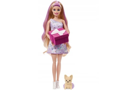 Mattel Barbie Party Unboxed lalka z serii: Urodziny + pies chihuahua ZA6065 Mattel Barbie Party Unboxed lalka z serii: Urodziny + pies chihuahua ZA6065