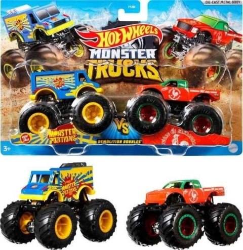 Hot Wheels Monster Trucks Pojazd 1:64 2-pak (8szt) Hot Wheels Monster Trucks Pojazd 1:64 2-pak (8szt)