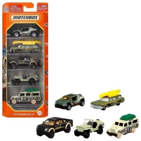 Matchbox Samochodziki 5-pak mix (12szt) Matchbox Samochodziki 5-pak mix (12szt)