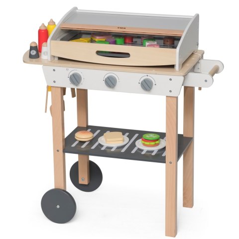 VIGA Duży Drewniany Grill dla Dzieci + 47 Akcesoriów VIGA Duży Drewniany Grill dla Dzieci + 47 Akcesoriów