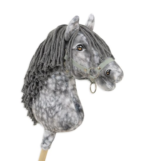 Hobby Horse Duży koń na kiju Premium - siwek jabłkowity z siwą grzywą A3 Hobby Horse Duży koń na kiju Premium - siwek jabłkowity z siwą grzywą A3