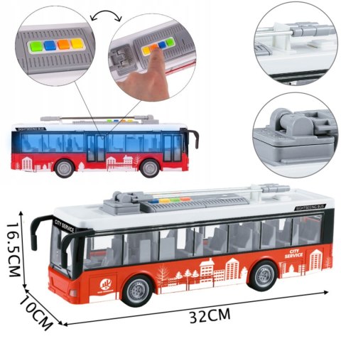 WOOPIE Autobus Trolejbus Interaktywy Elektryczny 1:16 WOOPIE Autobus Trolejbus Interaktywy Elektryczny 1:16
