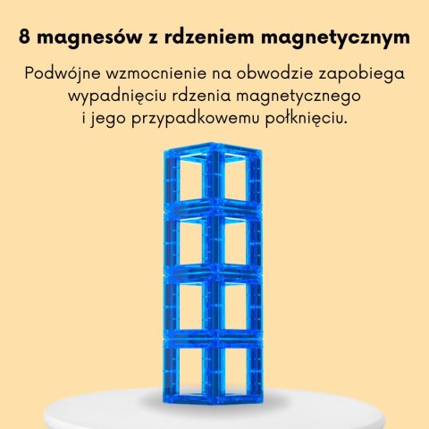 WOOPIE Przestrzenne Klocki Magnetyczne Nauka Liczb 70 Elementów