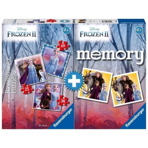 Puzzle 2D 3w1 + memory Kraina Lodu Puzzle 2D 3w1 + memory Kraina Lodu