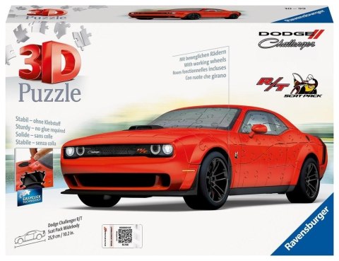 Puzzle 3D Pojazdy: Dodge Challenger R/T Scat Pack Puzzle 3D Pojazdy: Dodge Challenger R/T Scat Pack