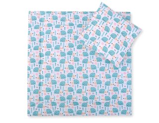 Pościel dla niemowląt z wypełnieniem kołderka i poduszka - Jeżyki miętowe