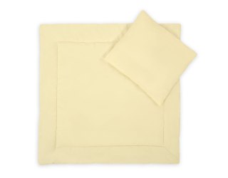 Pościel dla niemowląt z wypełnieniem kołderka i poduszka - Kremowa