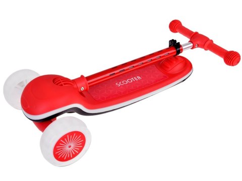 Balansowa hulajnoga SCOOTER 3-kołowa KOLOROWE ŚWIATEŁKA i MUZYKA SP0812