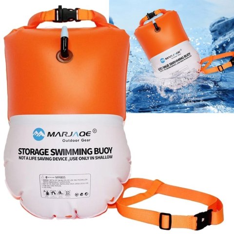 Dmuchana Bojka Asekuracyjna do Pływania Suchy Dry Bag torba 10L SP0827