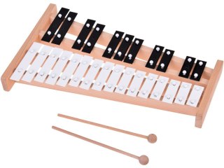 Drewniane Cymbałki dzwonki chromatyczne 27 tonów + pałeczki IN0179
