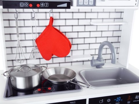 Duża kuchnia drewniana STYL SKANDYNAWSKI Światło + dźwięk AKCESORIA ZA3717