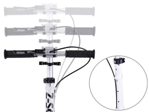 Duża składana Hulajnoga miejska z amortyzatorem i hamulcami do 100kg SP0785