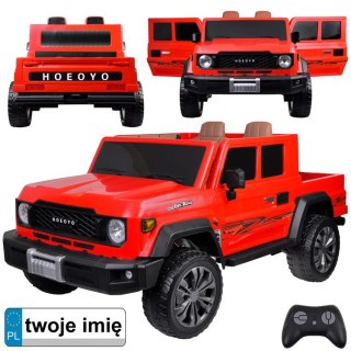Duże auto PICKUP na akumulator elektryczne dla dzieci 2os 4x4 paka PA0329