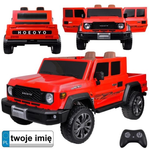 Duże auto PICKUP na akumulator elektryczne dla dzieci 2os 4x4 paka PA0329