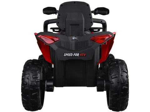 Duży quad na akumulator dla dziecka 4x4 PA0328 czerwony