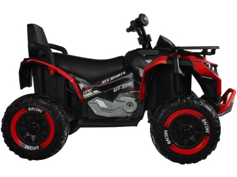 Duży quad na akumulator dla dziecka 4x4 PA0328 czerwony