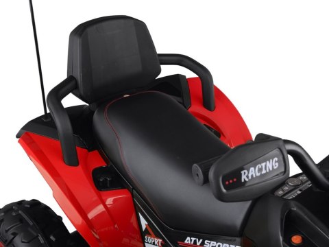 Duży quad na akumulator dla dziecka 4x4 PA0328 czerwony