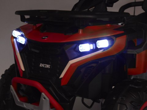 Duży quad na akumulator dla dziecka 4x4 PA0328 czerwony