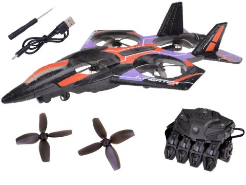 Zdalnie sterowany dron combat -pojazd latający+kolorowe diody RC0704 PO