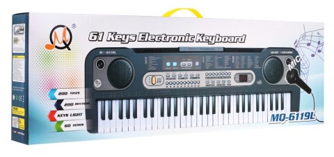 Keyboard z podświetlanymi klawiszami dla dzieci 5+ Mikrofon Stojak na nuty - model nr 6119 Keyboard z podświetlanymi klawiszami dla dzieci 5+ Mikrofon Stojak na nuty - model nr 6119