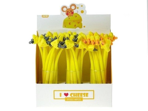 Długopis żelowy Myszka z serkiem (48szt) Długopis żelowy Myszka z serkiem (48szt)