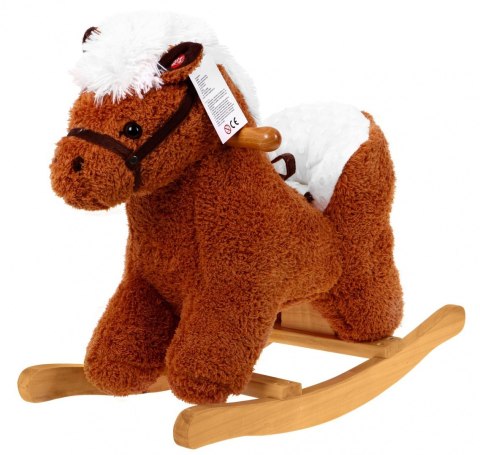 Karino konik na biegunach dla dzieci + Interaktywne efekty + Fotelik z oparciem