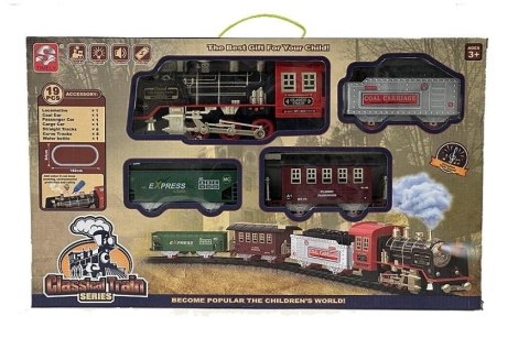 Kolejka na baterie 3 wagony + tor 18el Kolejka na baterie 3 wagony + tor 18el