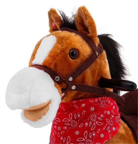 Kowboj konik na biegunach dla dzieci Jasny brąz + Interaktywne funkcje Kowboj konik na biegunach dla dzieci Jasny brąz + Interaktywne funkcje