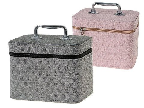 Kuferek L z lusterkiem na zamek 23x17x15cm MIX Kuferek L z lusterkiem na zamek 23x17x15cm MIX