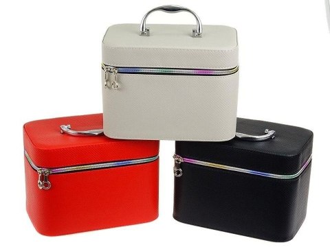 Kuferek L z lusterkiem na zamek 24x16x15cm MIX Kuferek L z lusterkiem na zamek 24x16x15cm MIX