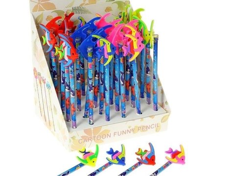 Ołówek z rybką silikonową (36szt) Ołówek z rybką silikonową (36szt)