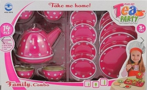 Zestaw do herbaty, metalowy 14el Zestaw do herbaty, metalowy 14el